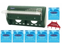 6 wkładów plastrów niebieskich wykrywalnych salvequick cederroth ref 51030127 + automat do plastrów ref 490710 gratis ! cederroth plastry 17